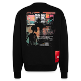 Erosan, Fenster, 1st | Heavyweight Oversized Bio Sweater, Unisex - SOLID BLACK