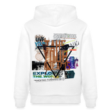 Celestaris, Schmetterling, 1st | Cruiser, Unisex Bio-Hoodie - Weiß