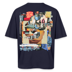 Seraphion, Gesichter, 1st | Breezy, Oversized Unisex T-Shirt - Navy