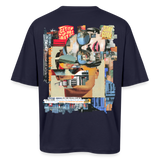 Seraphion, Gesichter, 1st | Breezy, Oversized Unisex T-Shirt - Navy