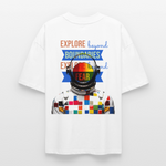 Jovareth, Astronaut, 1st | Blaster, Oversize Bio T-Shirt, Unisex - Weiß
