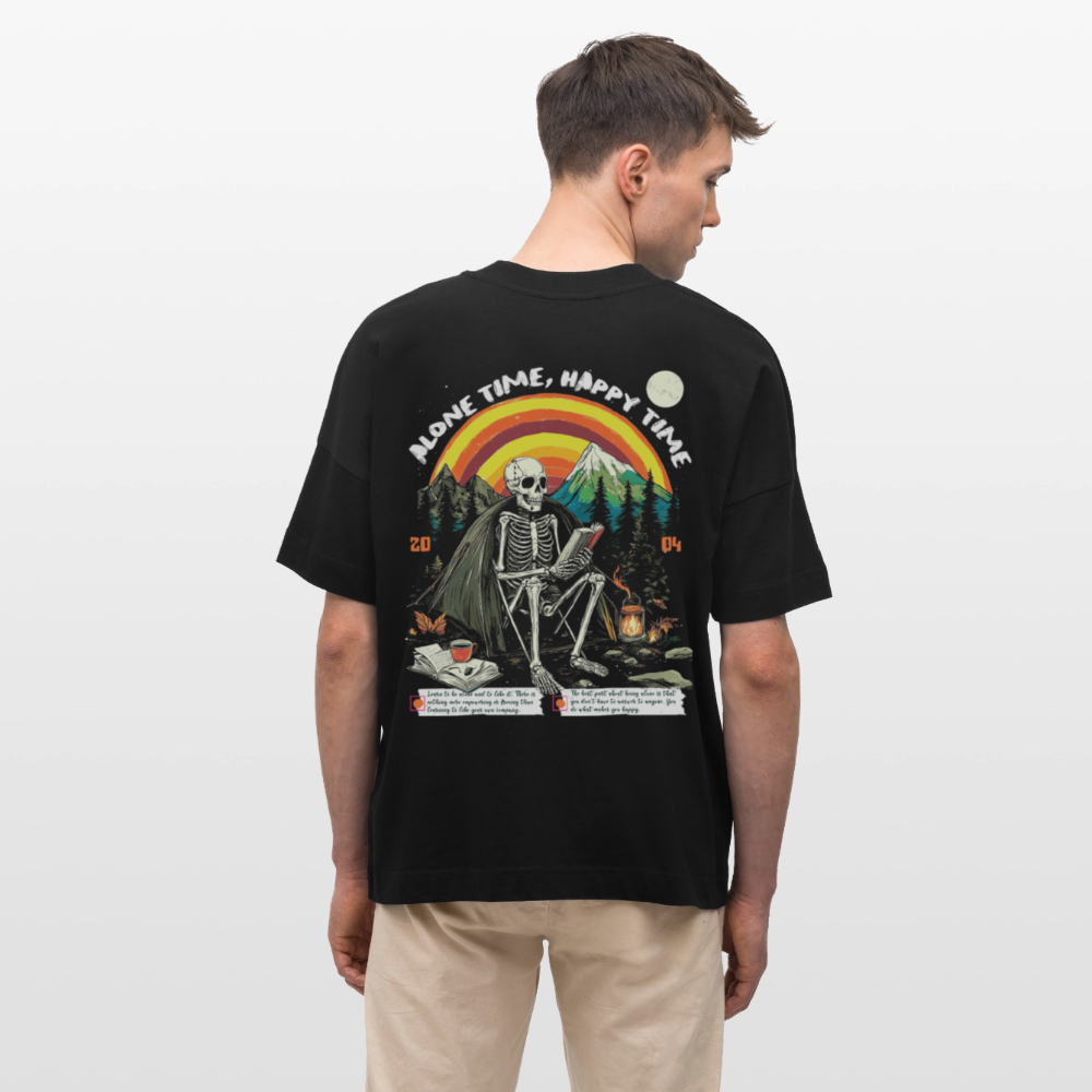 Tethyan, Skelet, 1st | Blaster, Oversize Bio T-Shirt, Unisex - Schwarz