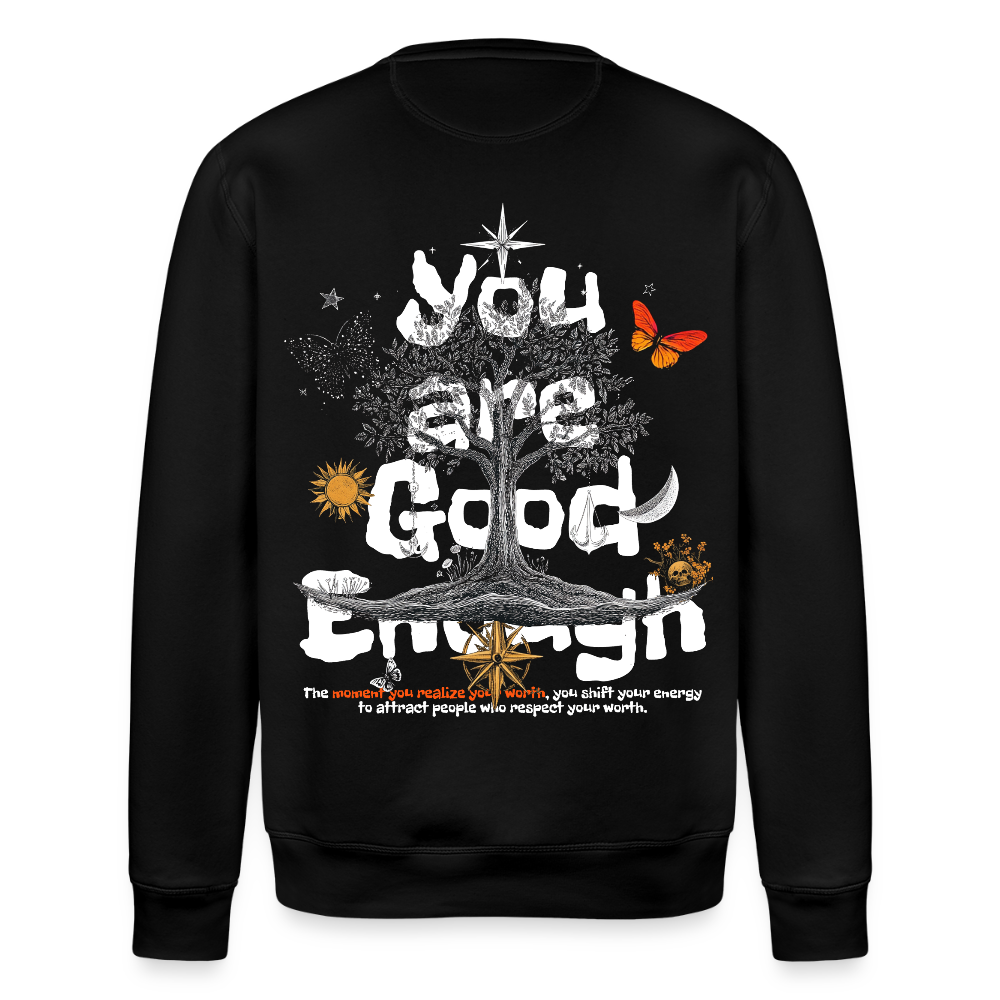 Anubis, Baum, 1st | Roller, Unisex Bio-Sweatshirt - Schwarz