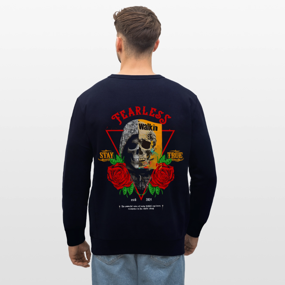 Şoreşvan, Totenkopf, 1st | Roller, Unisex Bio-Sweatshirt - Navy