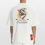 Eldamar, Schlange, 1st | Heve, Heavyweight Oversized Bio T-Shirt, Unisex - OFF WHITE