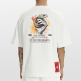 Eldamar, Schlange, 1st | Heve, Heavyweight Oversized Bio T-Shirt, Unisex - OFF WHITE