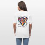 Baldurion, Herzen, 1st | Essential, Relaxed Fit Unisex Bio T-Shirt - Weiß