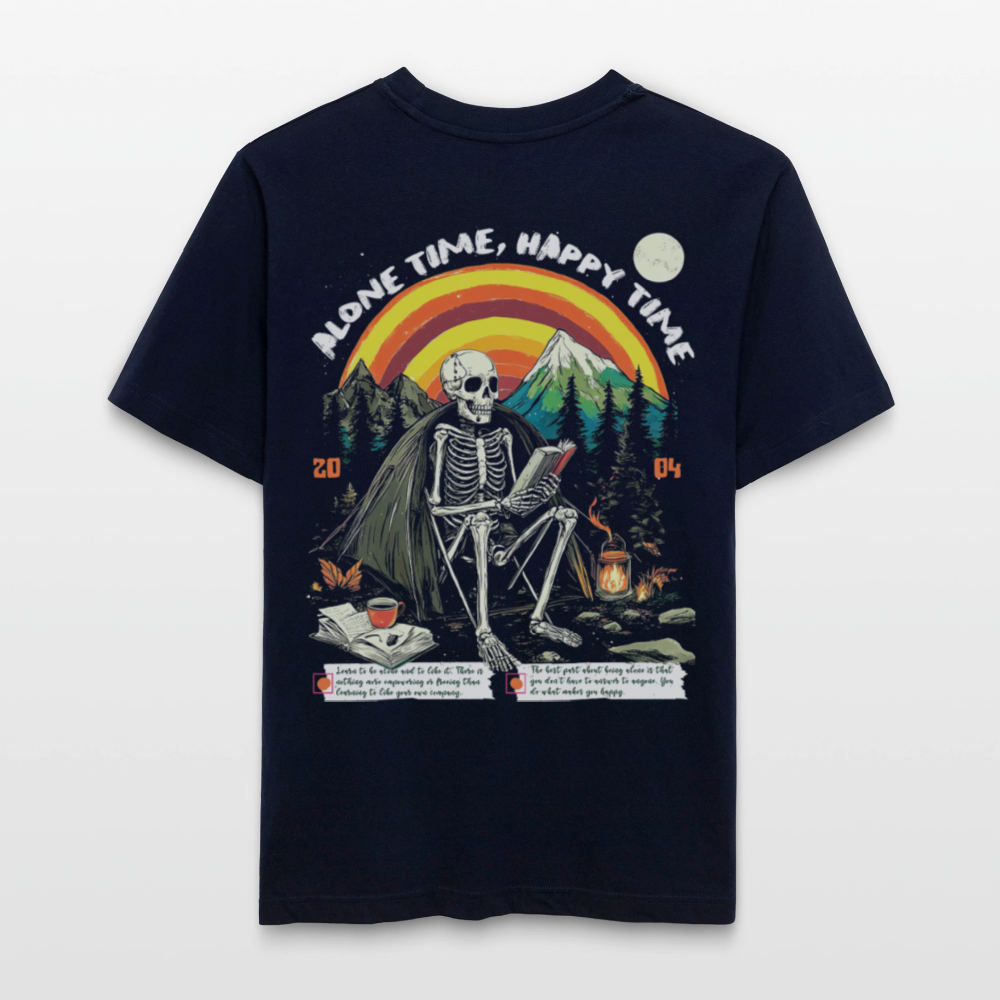 Tethyan, Skelet, 1st | Essential, Relaxed Fit Unisex Bio T-Shirt - Navy