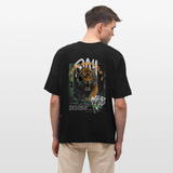 Demeter, Tiger, 1st | Blaster, Oversize Bio T-Shirt, Unisex - Schwarz