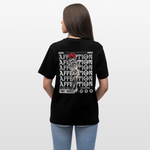 Zeusun, Rose, 1st | Essential, Relaxed Fit Unisex Bio T-Shirt - Schwarz
