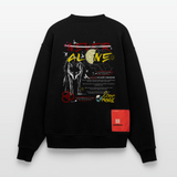 Diony, Wolf, 1st | Heavyweight Oversized Bio Sweater, Unisex - SOLID BLACK