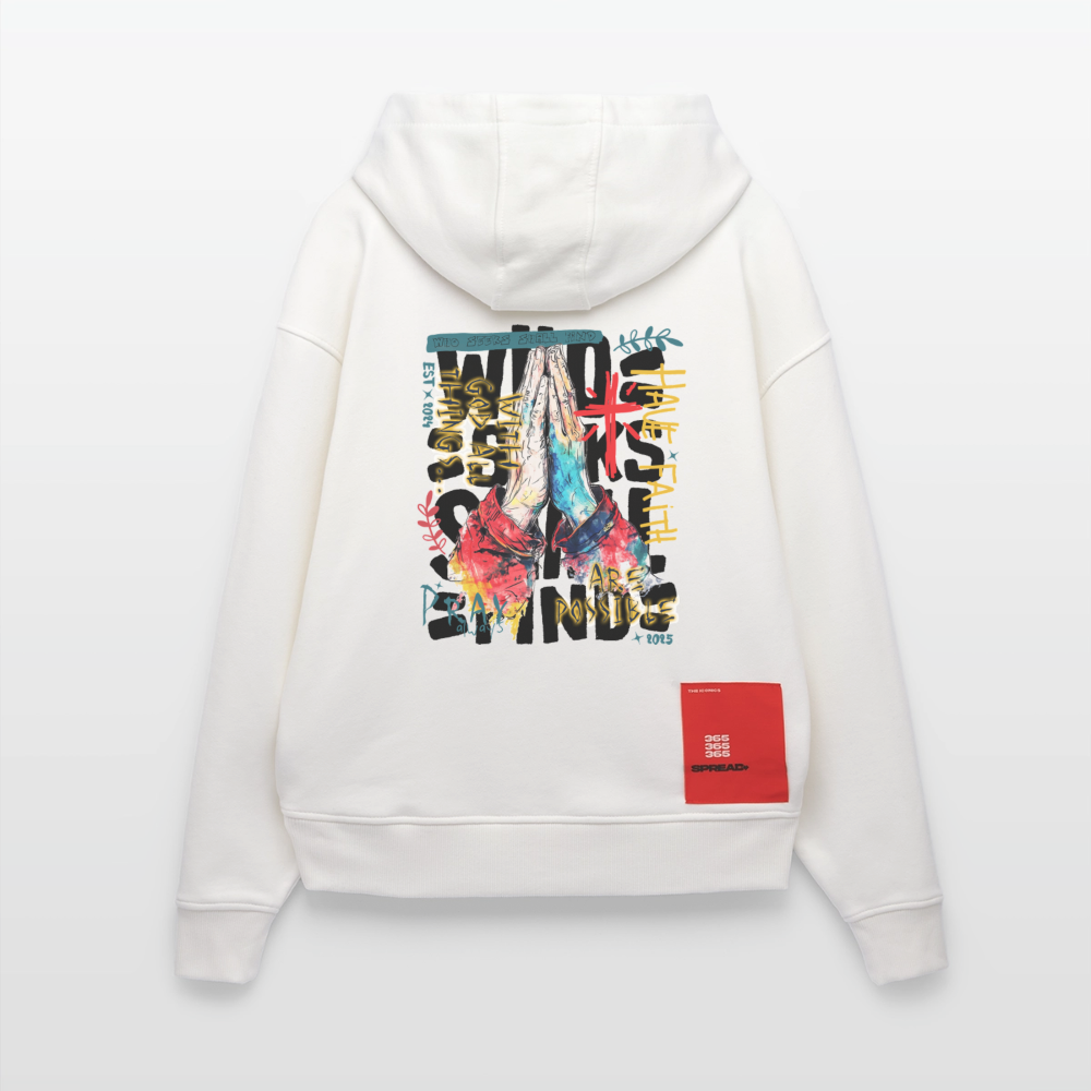 Therondir, Beten, 1st | Heavyweight Oversized Bio Hoodie, Unisex - OFF WHITE