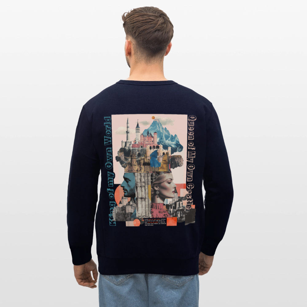 Zephiron, Schloss, 1st | Roller, Unisex Bio-Sweatshirt - Navy