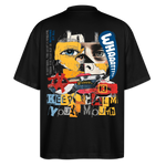 Kronan, Gesicht, 1st | Blaster, Oversize Bio T-Shirt, Unisex - Schwarz