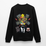 Dandan, Glühbirne, 1st | Roller, Unisex Bio-Sweatshirt - Schwarz