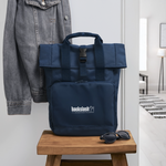 Rolltop Rucksack mit zwei Griffen - Navy