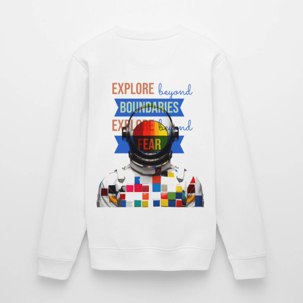 Jovareth, Astronaut, 1st | Roller, Unisex Bio-Sweatshirt - Weiß