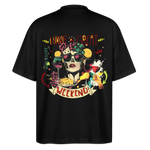 Ruh, Trauben, 1st | Blaster, Oversize Bio T-Shirt, Unisex - Schwarz