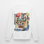 Seraphion, Gesichter, 1st | Roller, Unisex Bio-Sweatshirt - Weiß