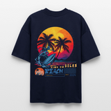 Eryan, Surfen, 1st | Blaster, Oversize Bio T-Shirt, Unisex - Navy