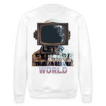 Denebris, Astronaut, 1st | Roller, Unisex Bio-Sweatshirt - Weiß