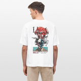 Titanis, Totenkopf, 1st | Blaster, Oversize Bio T-Shirt, Unisex - Weiß