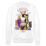 Andromion, Statue, 1st | Roller, Unisex Bio-Sweatshirt - Weiß