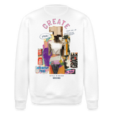 Andromion, Statue, 1st | Roller, Unisex Bio-Sweatshirt - Weiß