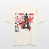 Orionis, Schach, 1st | Essential, Relaxed Fit Unisex Bio T-Shirt - Naturweiß 