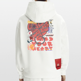 Orvandir, Herz, 1st | Heavyweight Oversized Bio Hoodie, Unisex - OFF WHITE