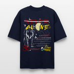 Diony, Wolf, 1st | Blaster, Oversize Bio T-Shirt, Unisex - Navy