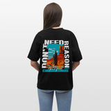 Fuxi, Wüste, 1st | Blaster, Oversize Bio T-Shirt, Unisex - Schwarz
