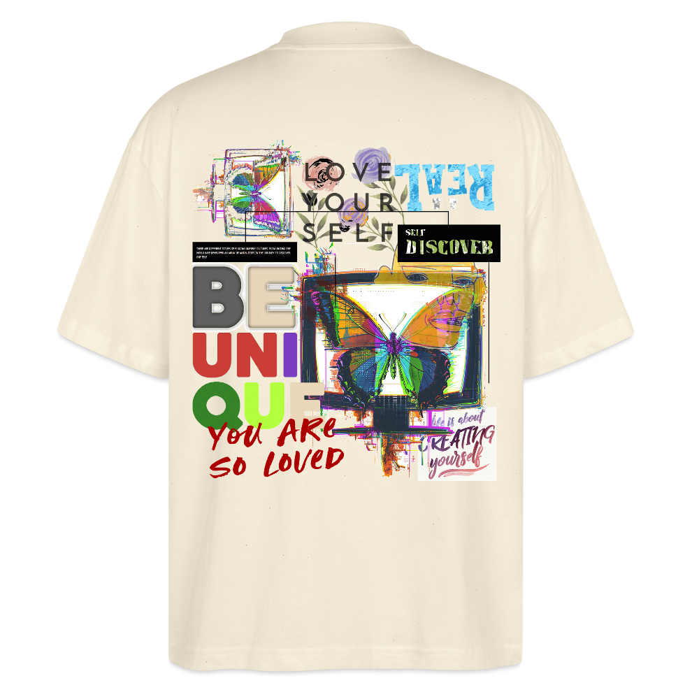 Orvathar, Fernseher, 1st | Blaster, Oversize Bio T-Shirt, Unisex - Weißgrau
