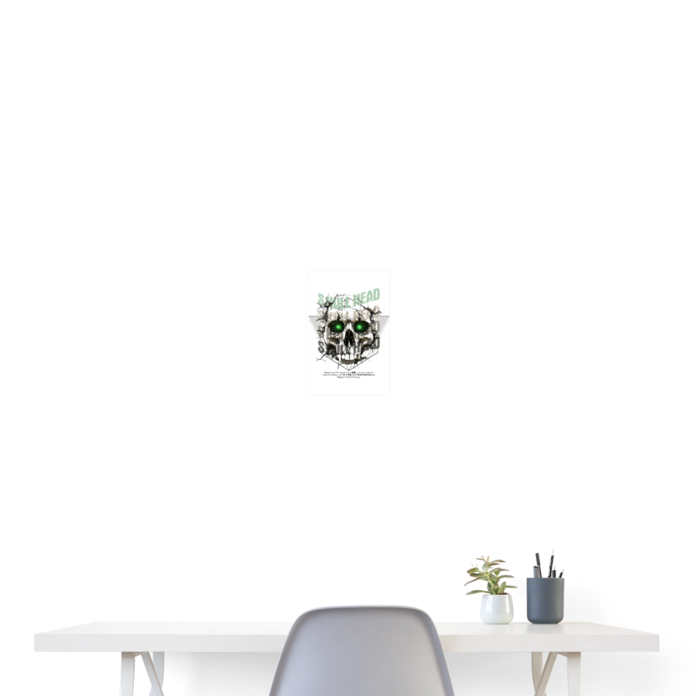 Gliesaron, Totenkopf, 1st | Poster 20x30 cm - Weiß