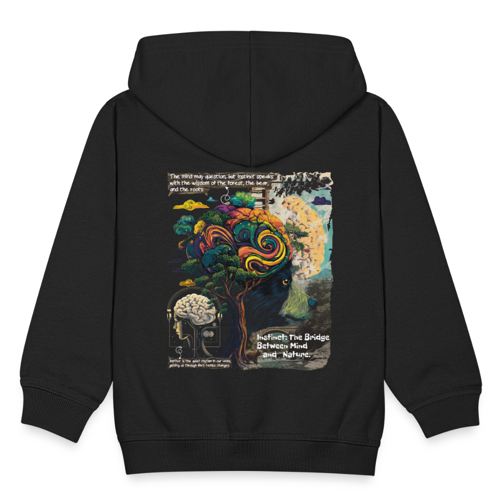 Aphroan, Bär, 1st | Kinder Zip Hoodie - Schwarz