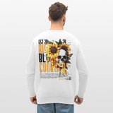 Umbraxion, Sonnenblume, 1st | Roller, Unisex Bio-Sweatshirt - Weiß
