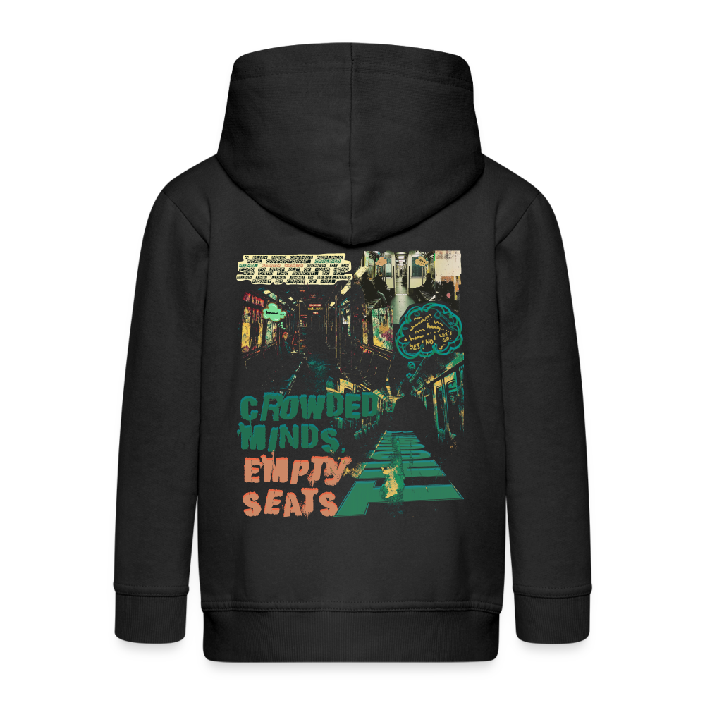 Gaian, U-Bahn, 1st | Kinder Zip Hoodie - Schwarz