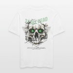Gliesaron, Totenkopf, 1st | Essential, Relaxed Fit Unisex Bio T-Shirt - Weiß