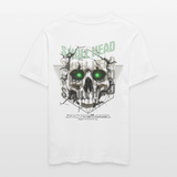 Gliesaron, Totenkopf, 1st | Essential, Relaxed Fit Unisex Bio T-Shirt - Weiß