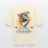 Eldamar, Schlange, 1st | Blaster, Oversize Bio T-Shirt, Unisex - Weißgrau
