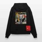 Thanatain, Elefant, 1st | Heavyweight Oversized Bio Hoodie, Unisex - SOLID BLACK
