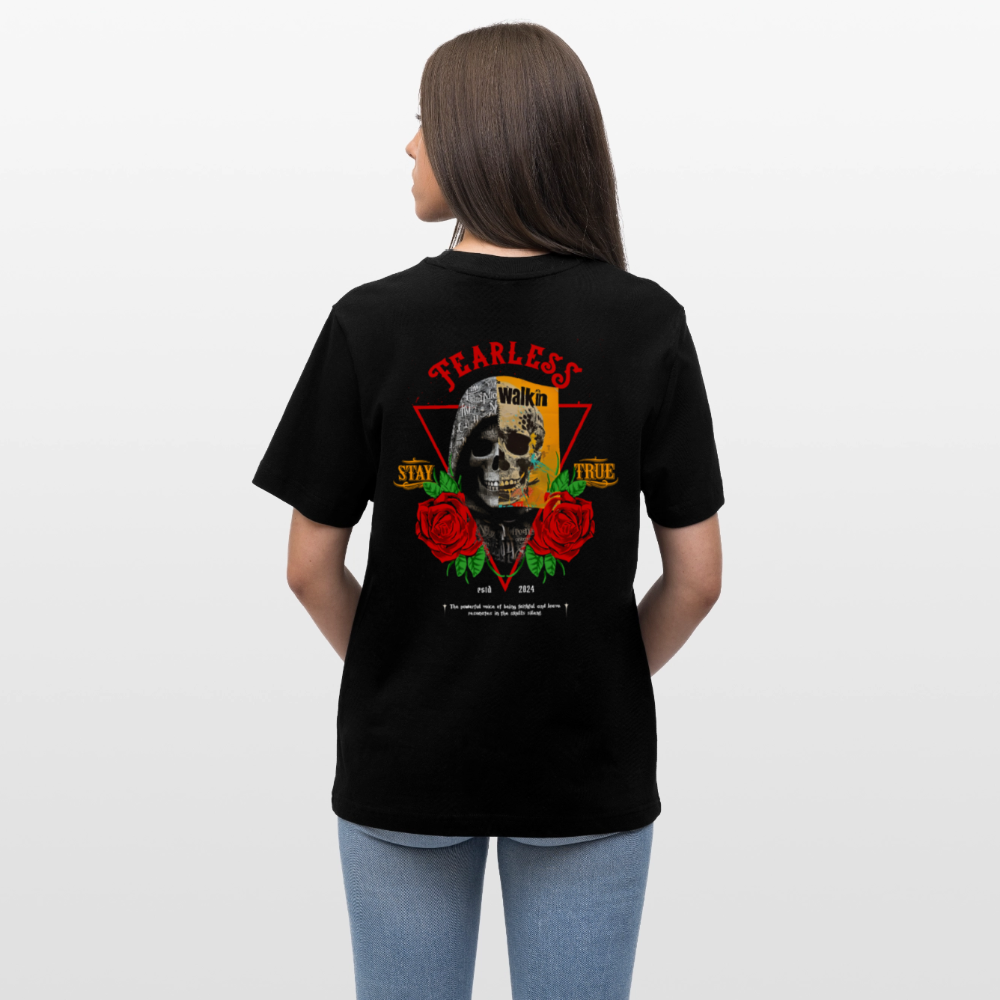 Şoreşvan, Totenkopf, 1st | Essential, Relaxed Fit Unisex Bio T-Shirt - Schwarz