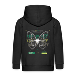 Hesinkar, Schmetterling, 1st | Kinder Zip Hoodie - Schwarz