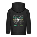 Hesinkar, Schmetterling, 1st | Kinder Zip Hoodie - Schwarz