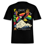 Susanoo, Adler, 1st | Essential, Relaxed Fit Unisex Bio T-Shirt - Schwarz