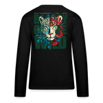 Irise, Leopard, 1st | Teenager Langarmshirt - Schwarz
