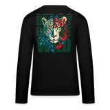 Irise, Leopard, 1st | Teenager Langarmshirt - Schwarz