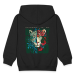 Irise, Leopard, 1st | Kinder Zip Hoodie - Schwarz