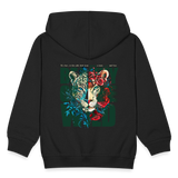 Irise, Leopard, 1st | Kinder Zip Hoodie - Schwarz