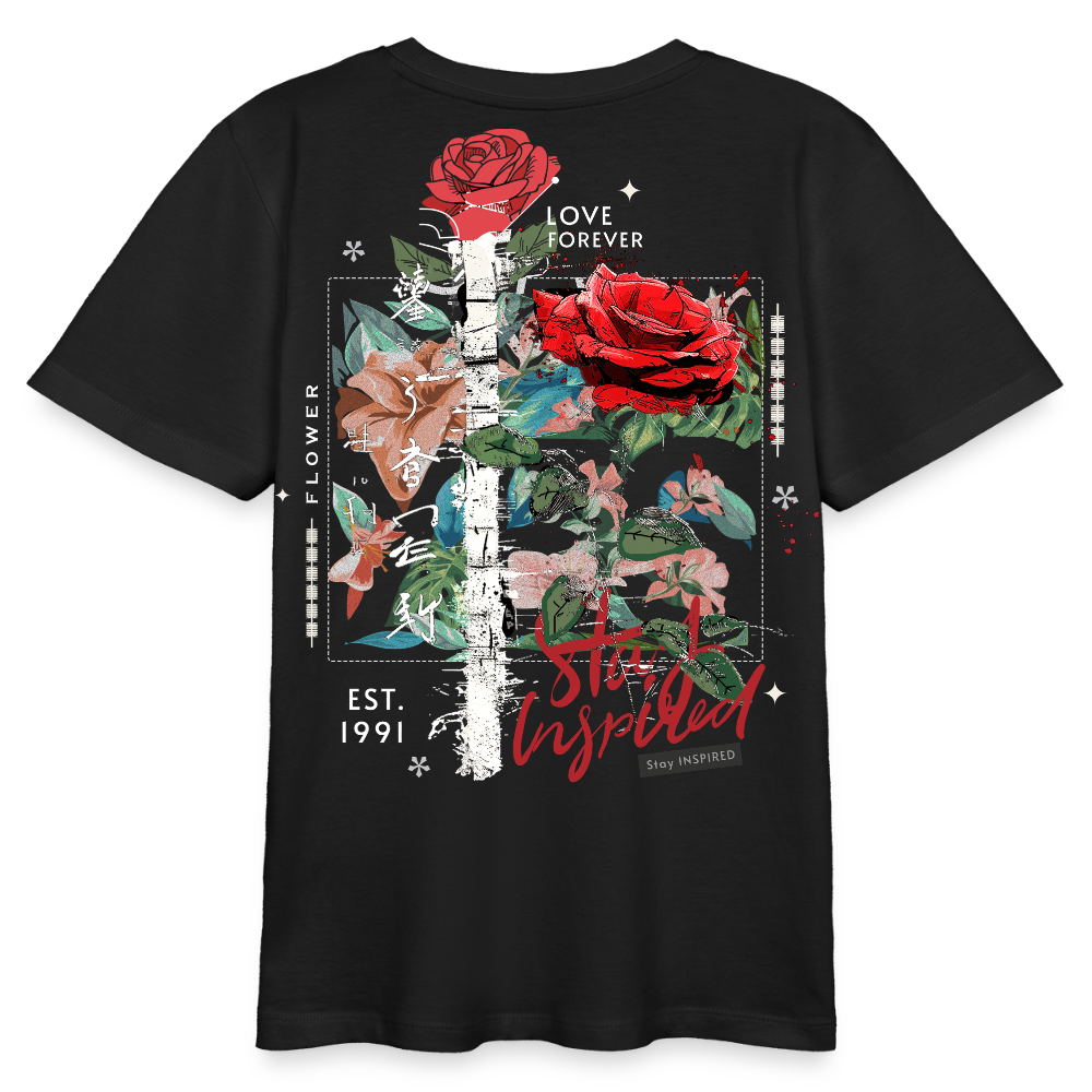 Loreley, Rose, 1st | Teenager Bio T-Shirt - Schwarz